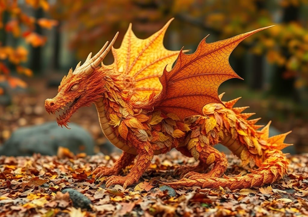 Autumn Dragon  by @Fince Army