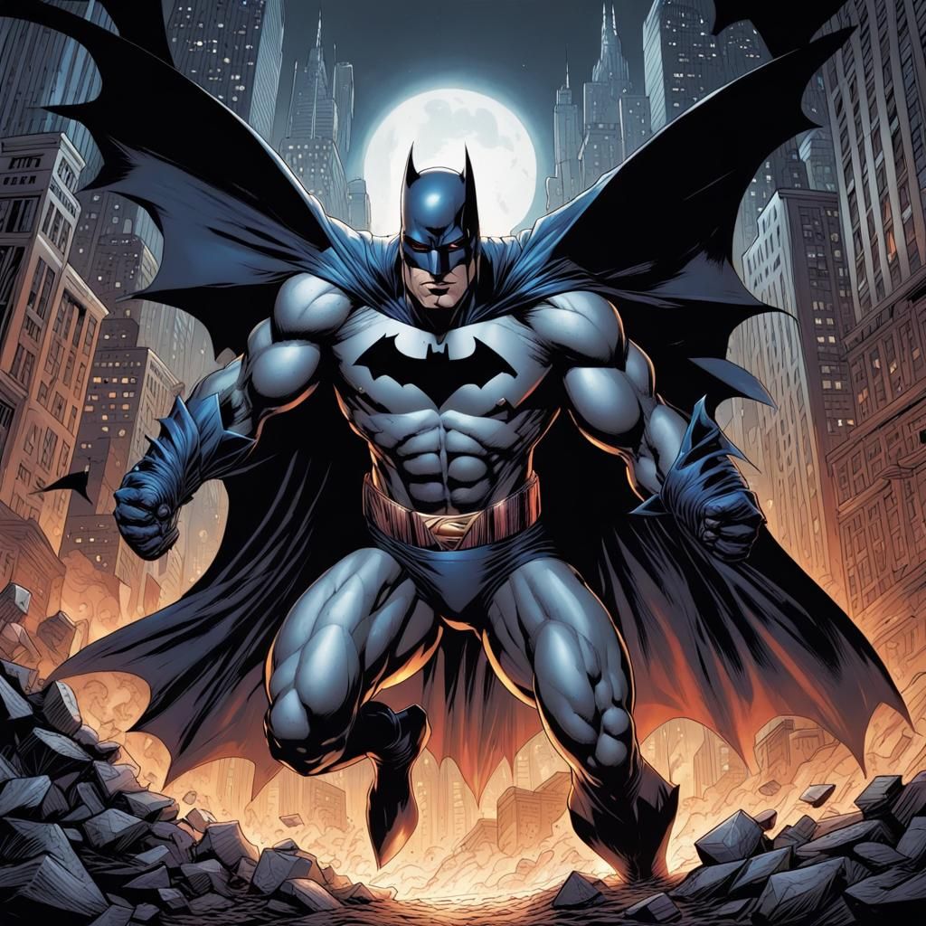 Superman become Batman's boss - AI Generated Artwork - NightCafe Creator