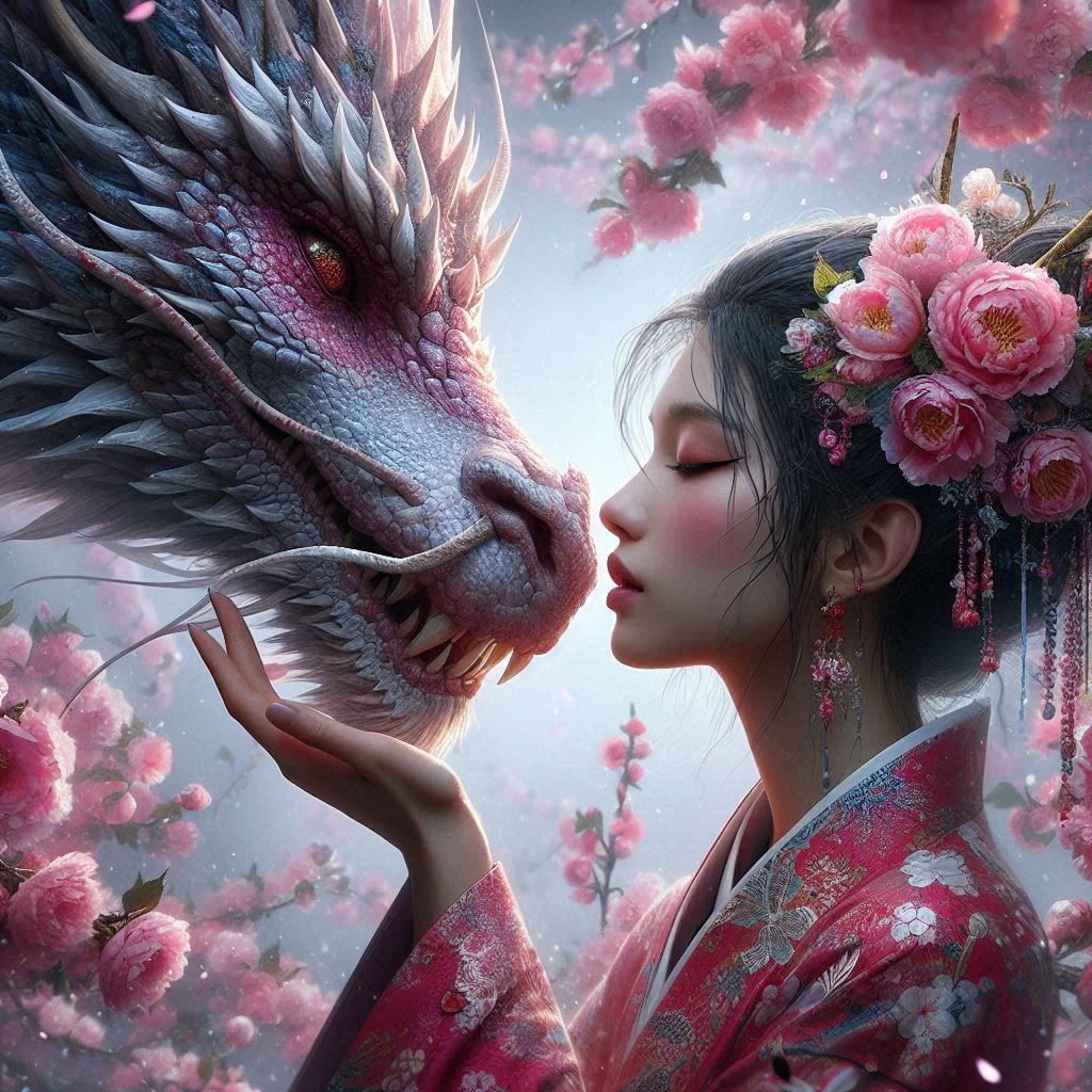 Dragon's Grace, Maiden's Light  by @BJ-art