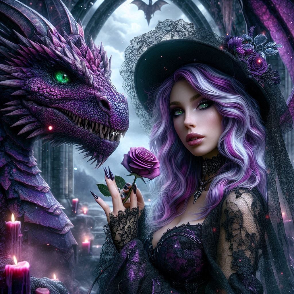 Elowen and her Dragon Krail