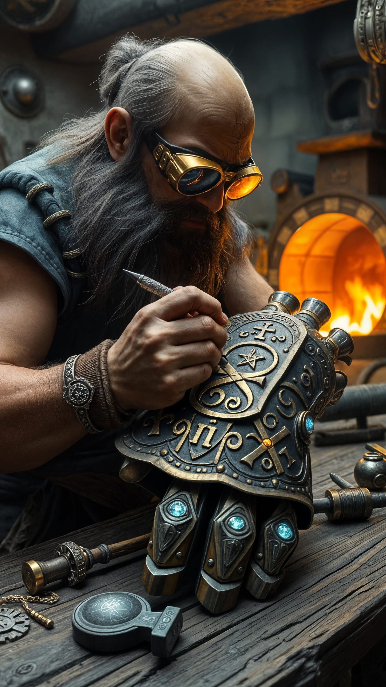 The Runesmith's Gauntlet  by @Joshua Koeffler