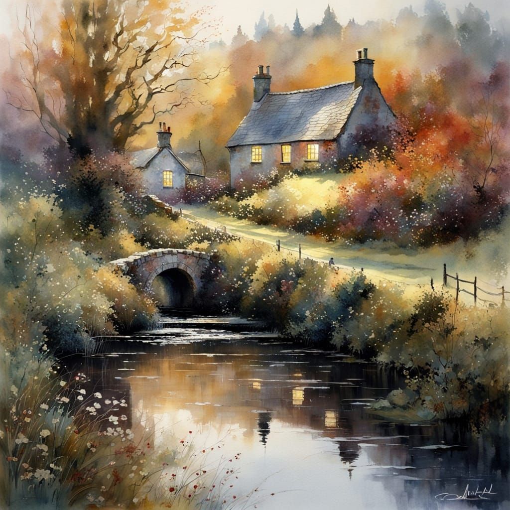 enchanted Scottish cottage  by @Mapont