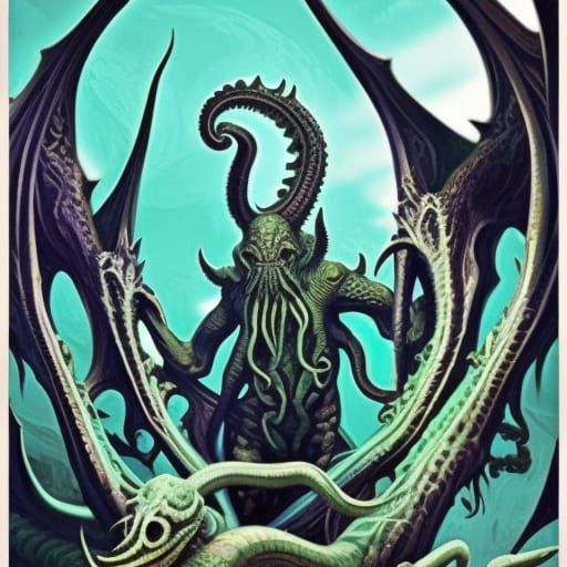 Cthulhu, a masterpiece, 8k resolution, dark fantasy concept ...