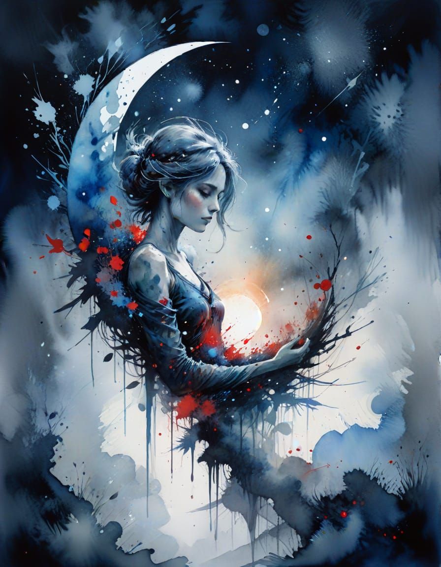 Lady of the Moon.  by @proofman