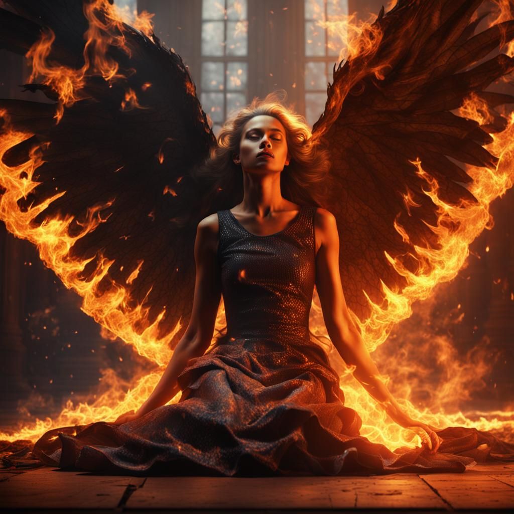 The burning angel