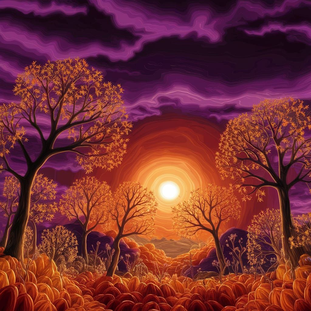 Realm of Orange & Purple  by @Ryota Muranaka