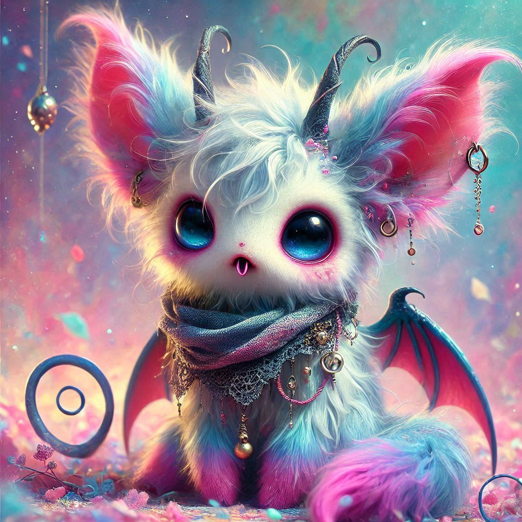 adorable fairy-tale fantasy creature portrait..