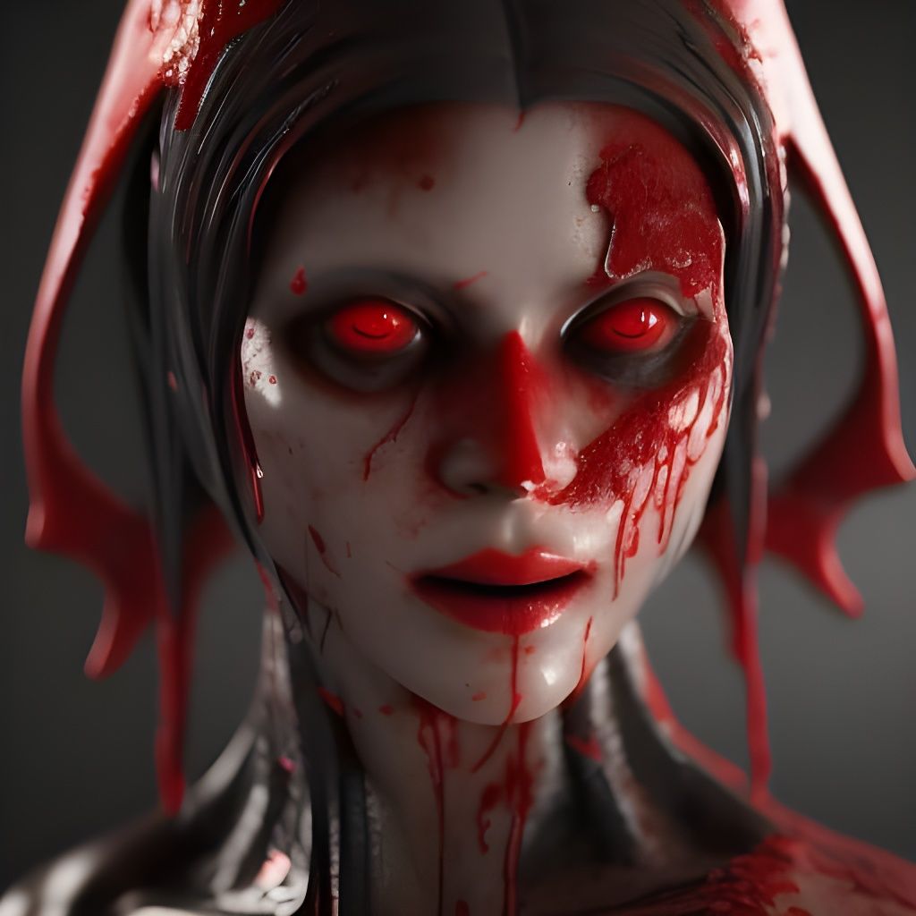 Creepy zombie girl  by @Angel of Death
