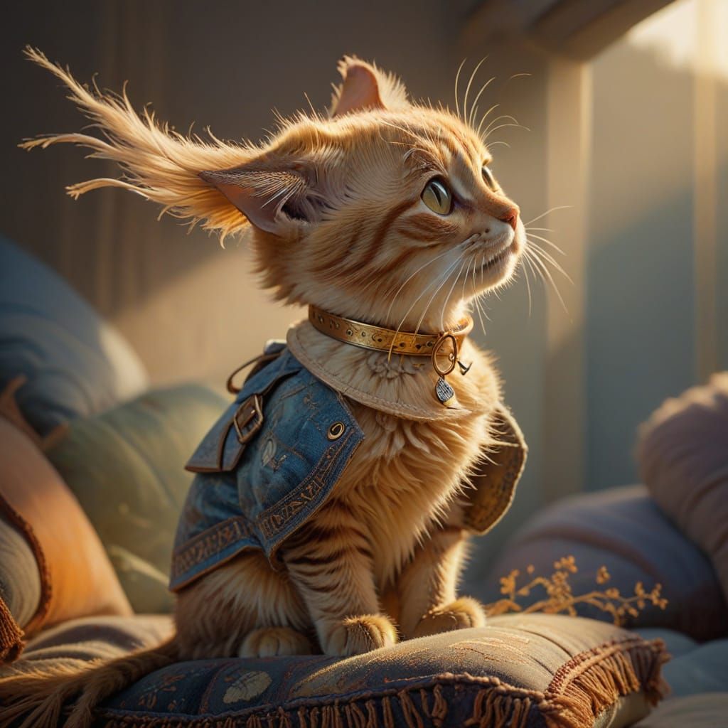 Castle Cat  by @Maia