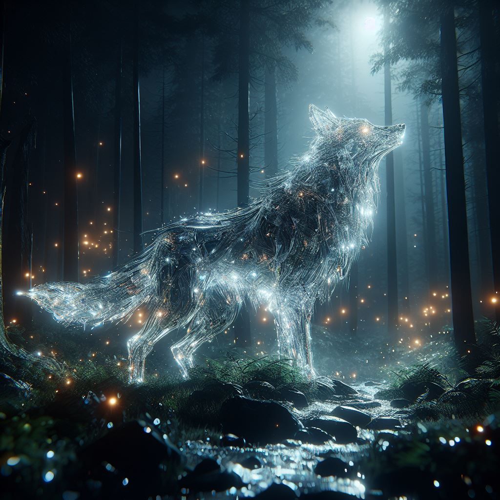 A ghost of a wolf