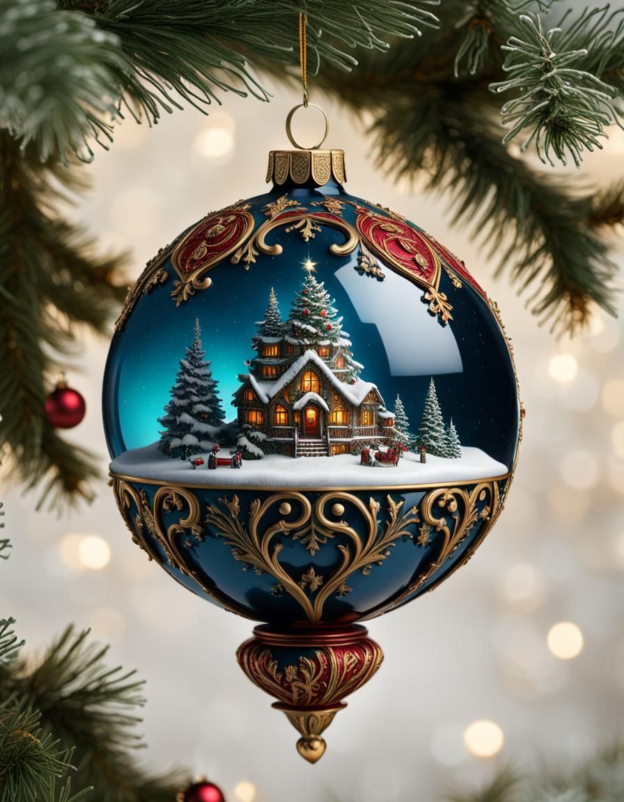 Enchanted Yuletide Globe  by @Charlotte