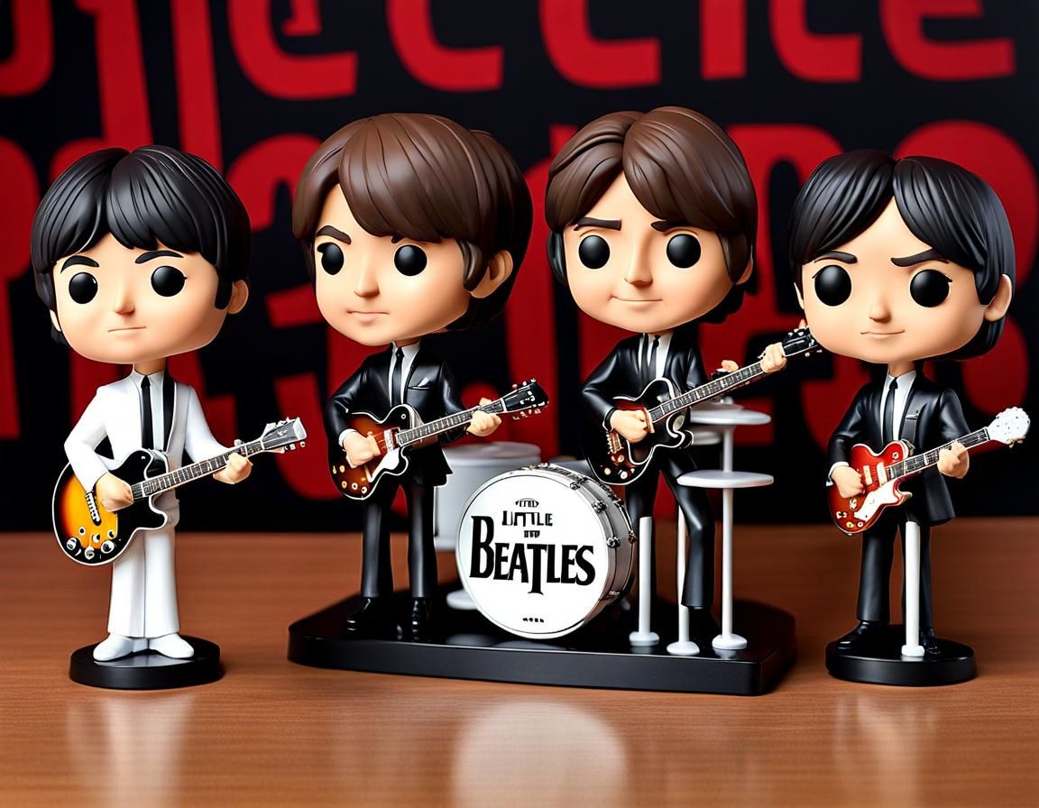 The Beatles Bobbleheads Band  by @Vixsin