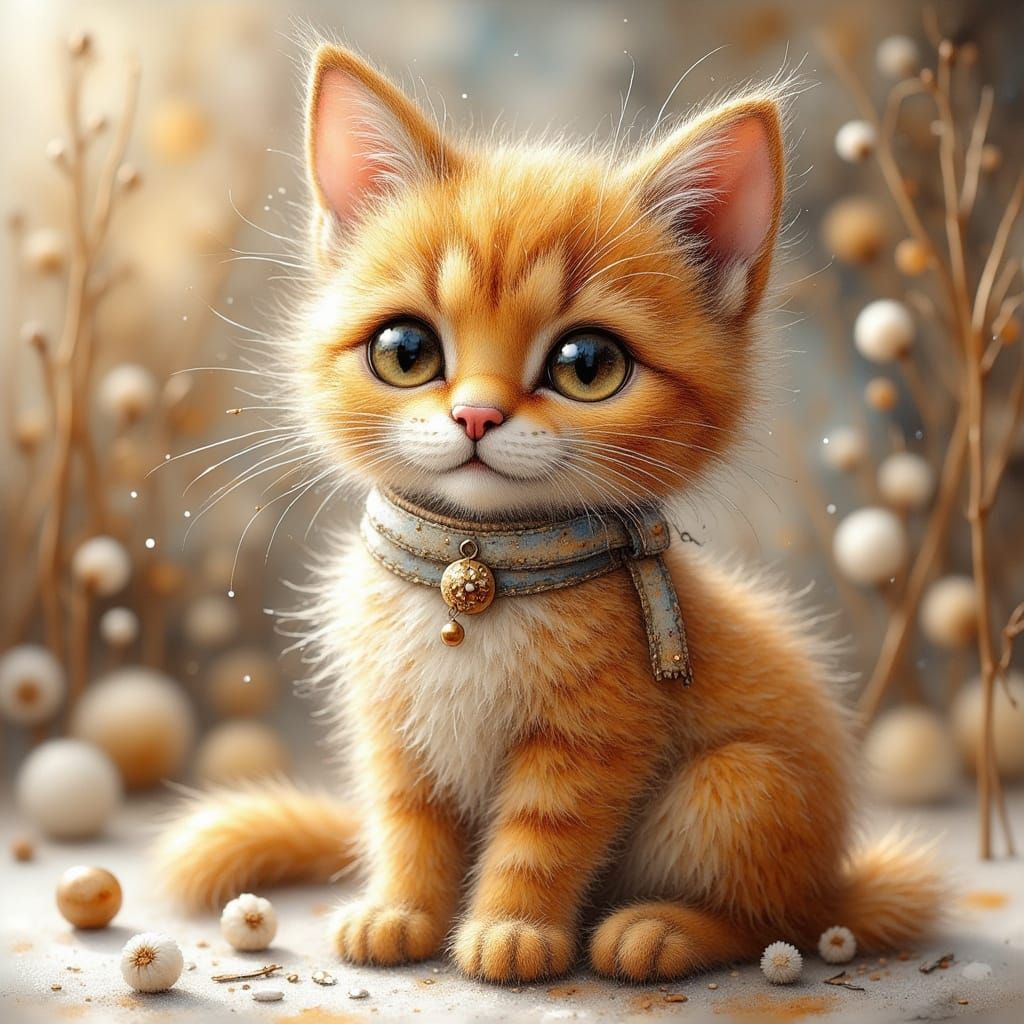 Bead Cat  by @Pinky and Brain