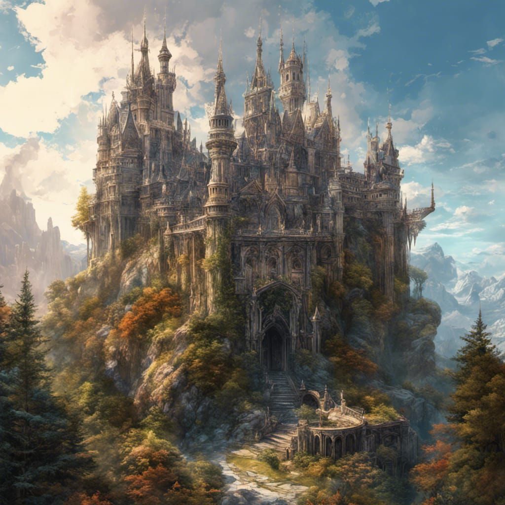 Fantasy Castle - AI Generated Artwork - NightCafe Creator