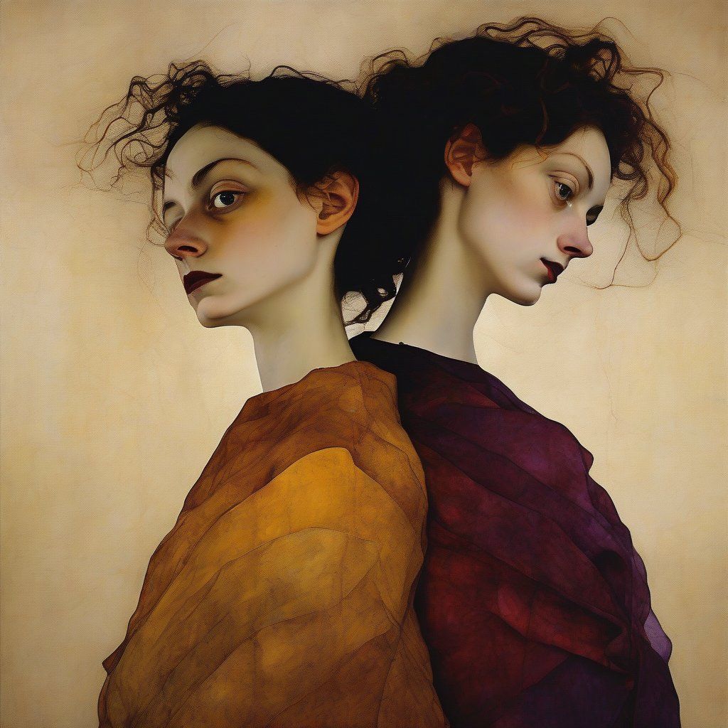 Portrait of sisters.