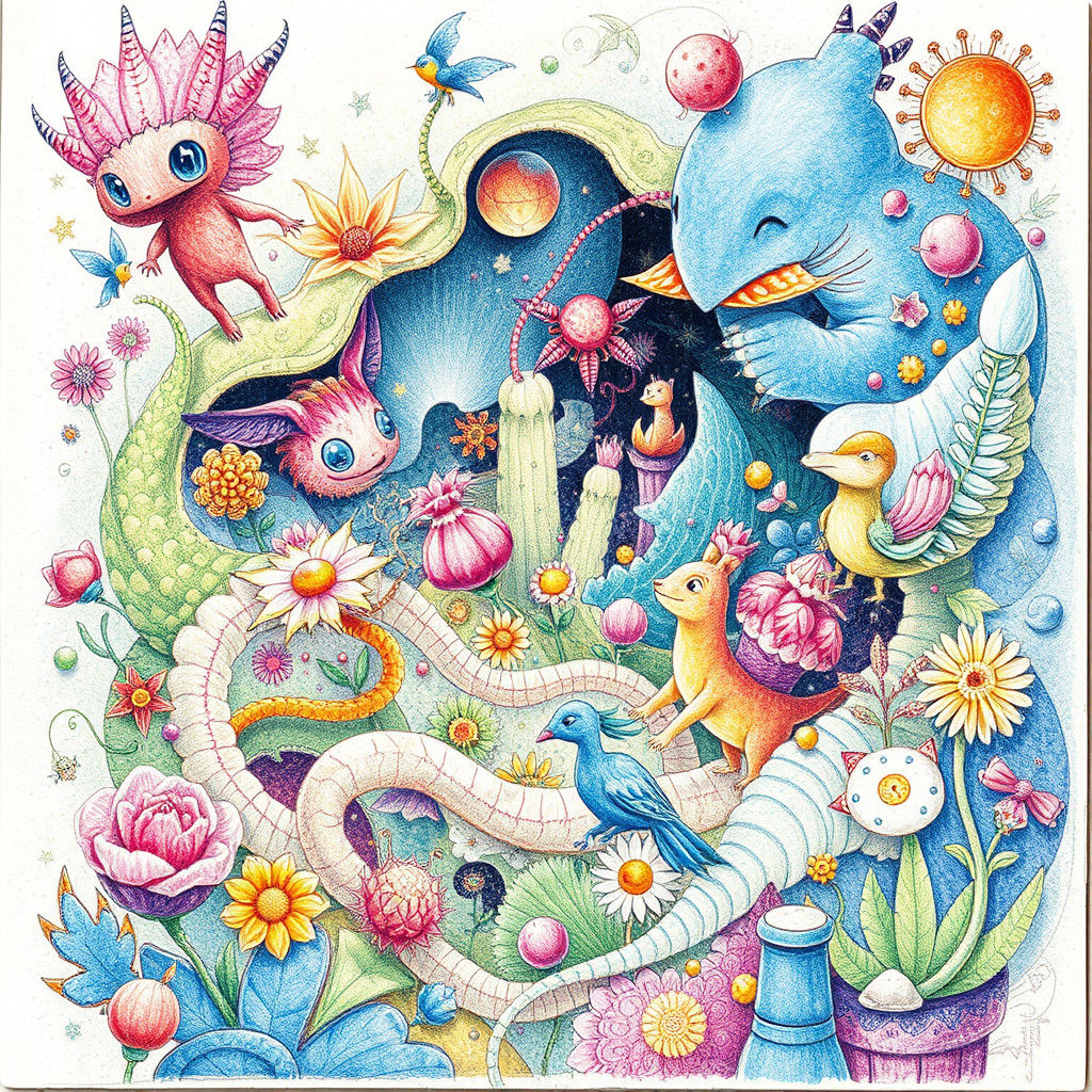 Doodledi & Doodleda  by @Flamingo_Bee