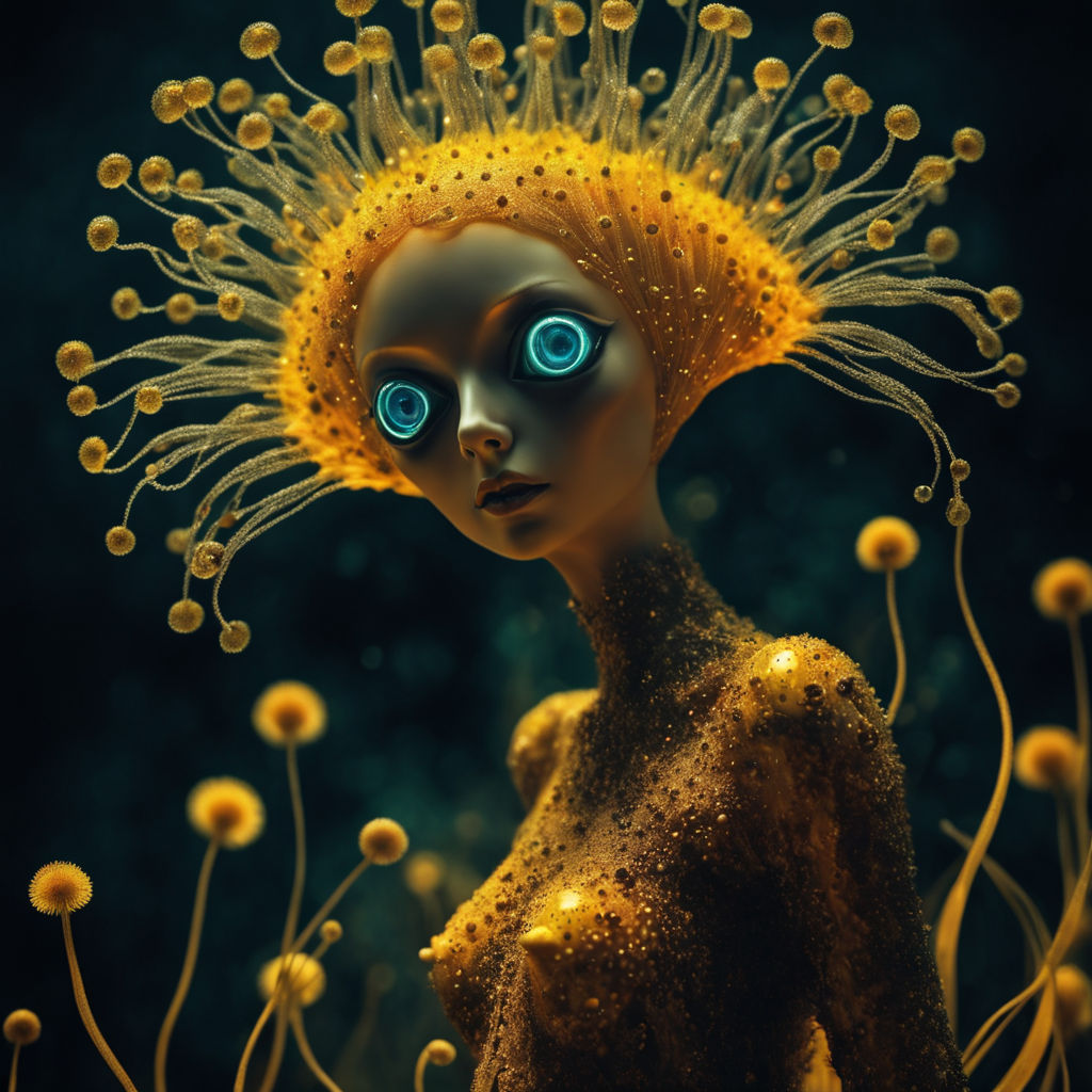 cinematic surrealistic macro eclaboussure in  Spontaneous Re...