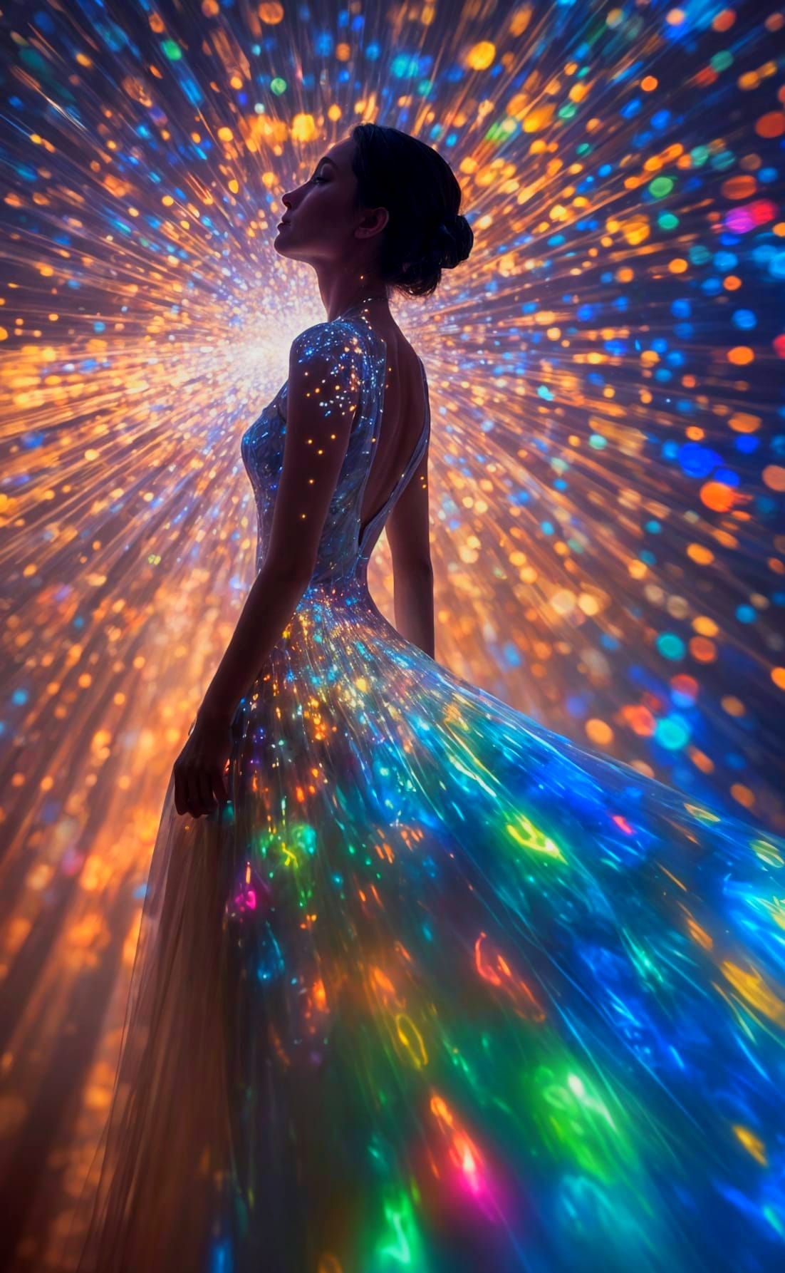 The corner of the portrait