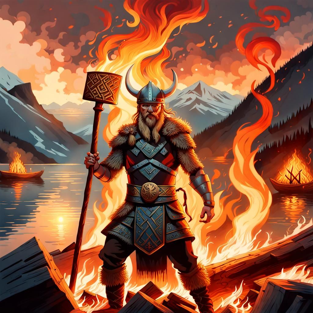 ᛏᚹᛟ ᛒᛟᛁᛊ, ᛏᚹᛁᚾ ᚠᛚᚨᛗᛖᛊ,
ᛁᚾ ᚠᚱᛁᛖᚾᛞᛊᚺᛁᛈ ᚲᛁᚾᛞᛚᛖᛞ.
ᚹᛁᚦ ᛖᚨᚲᚺ ᚷᛚᚨᚾᚲ...