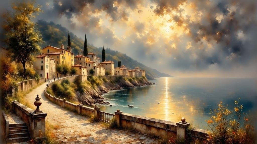 Thunderstorm on the Italian coast  by @CW