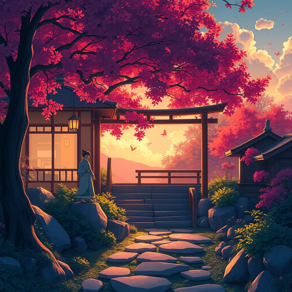 Soulful Portraits in Vibrant Colors, Inspired by Studio Ghib...