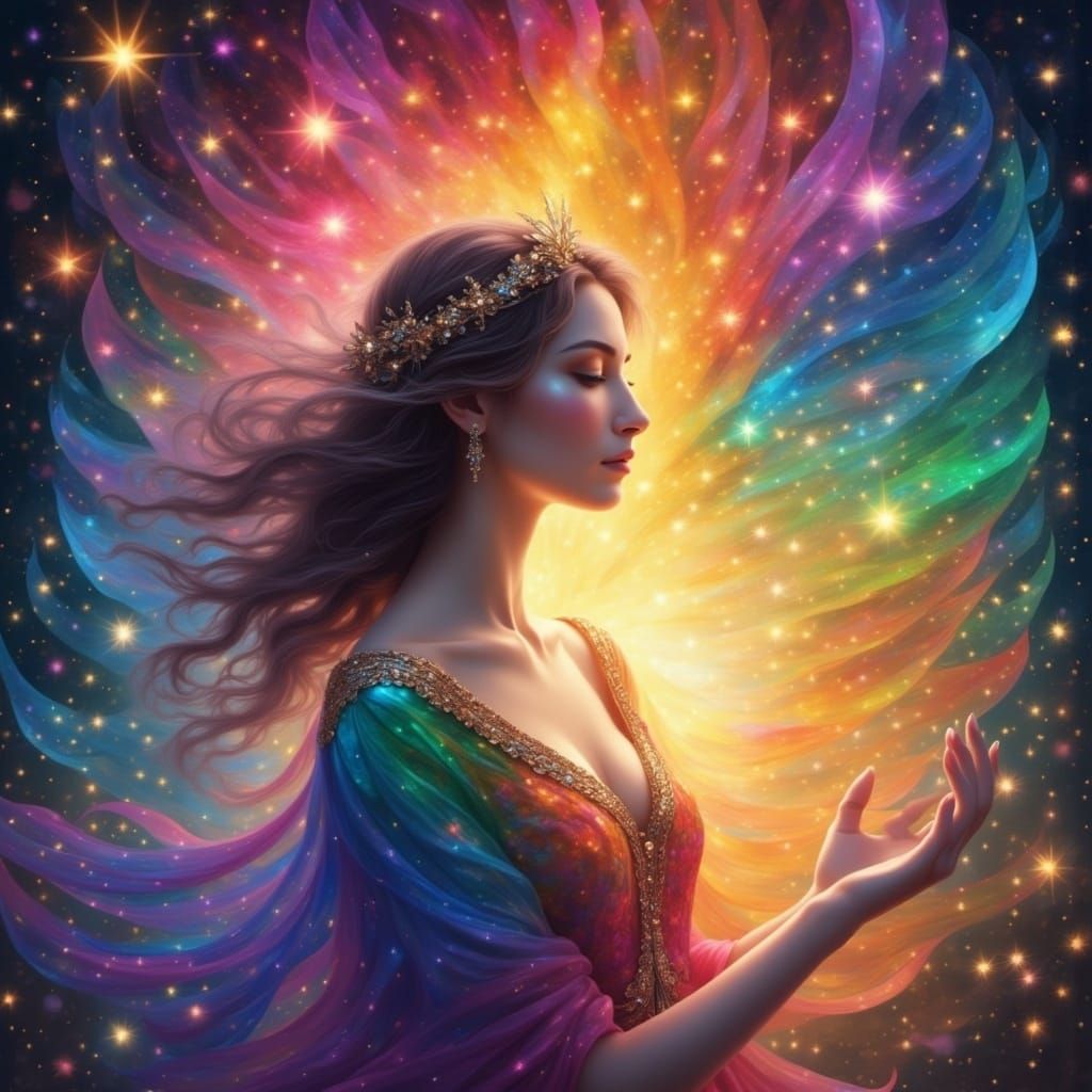 Astral beauty woman 