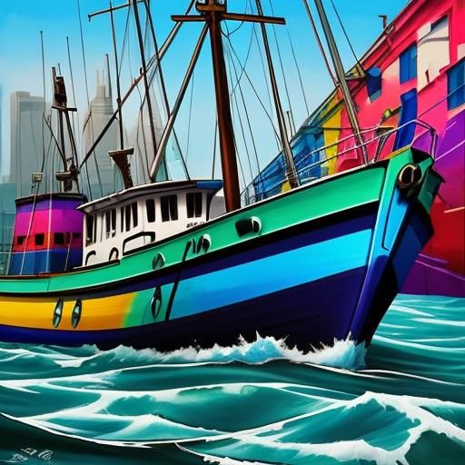 fishing boat on the water