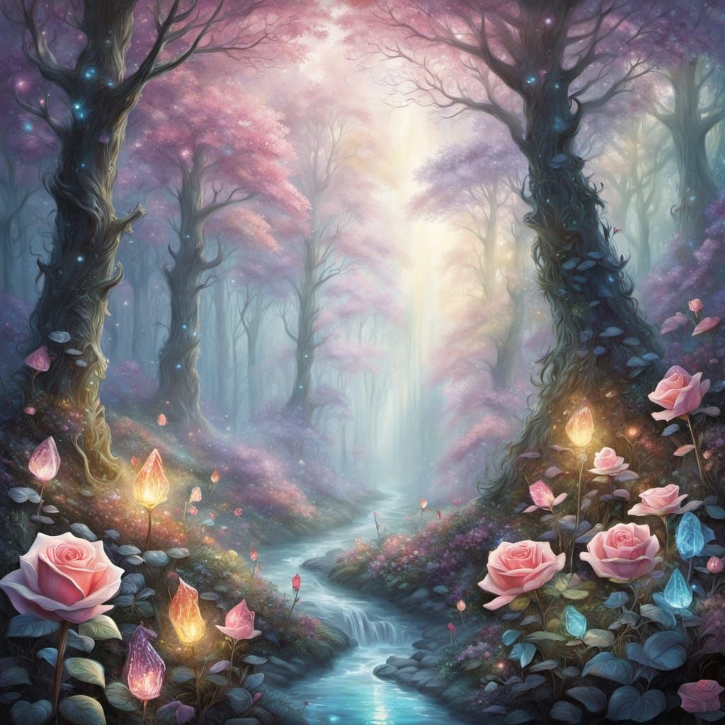 Fantasy forest  by @darkernights