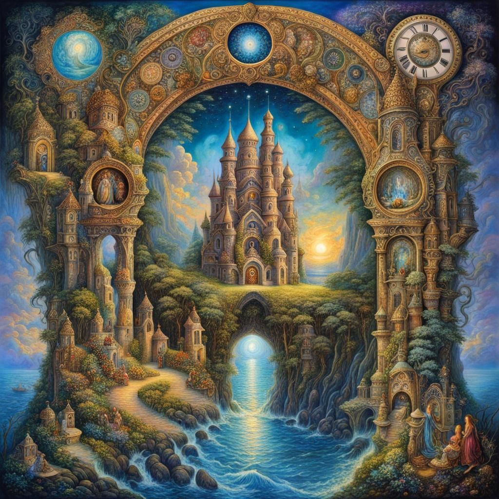 Mystic Towers - AI Generated Artwork - NightCafe Creator