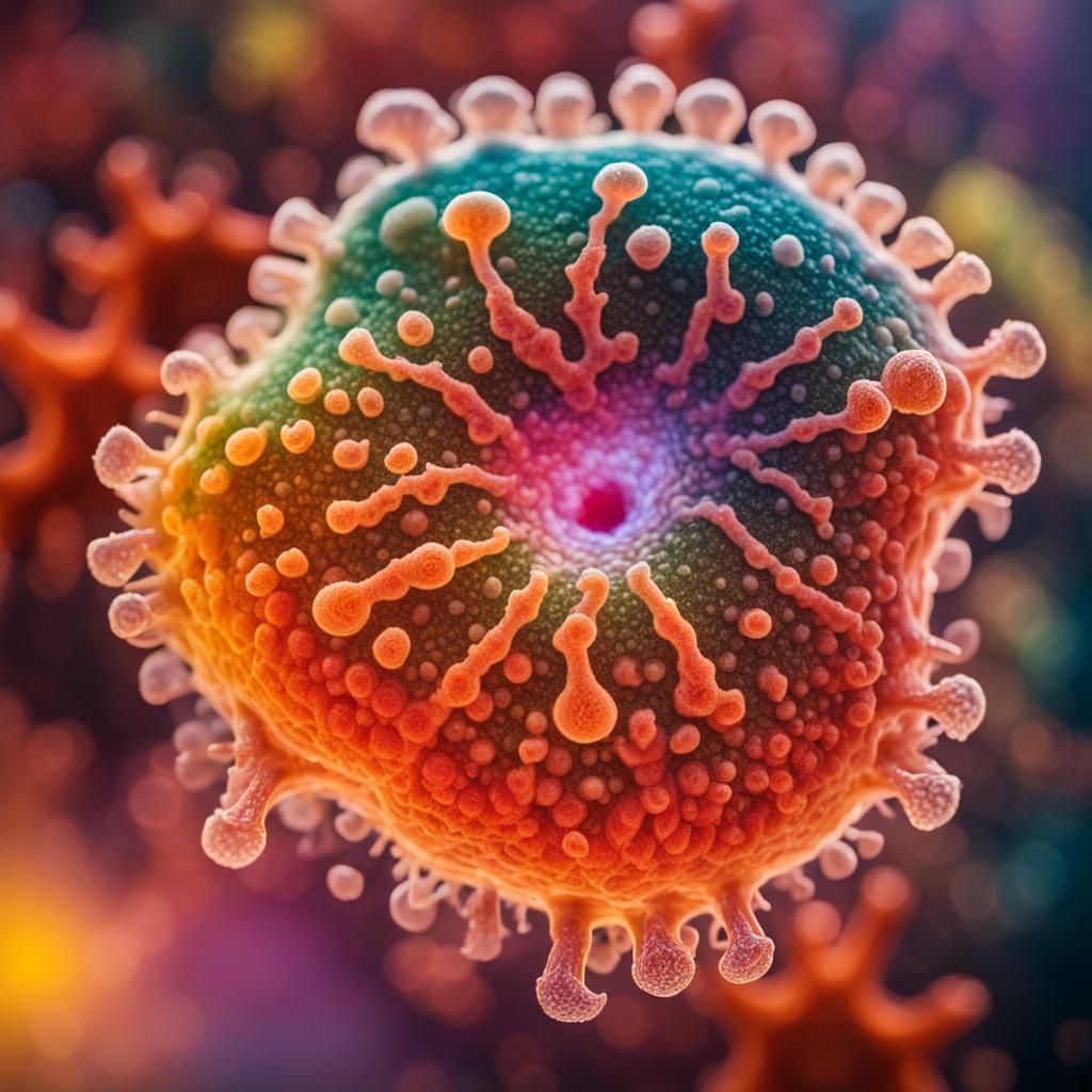 Colorful amoeba  by @Fluwzii