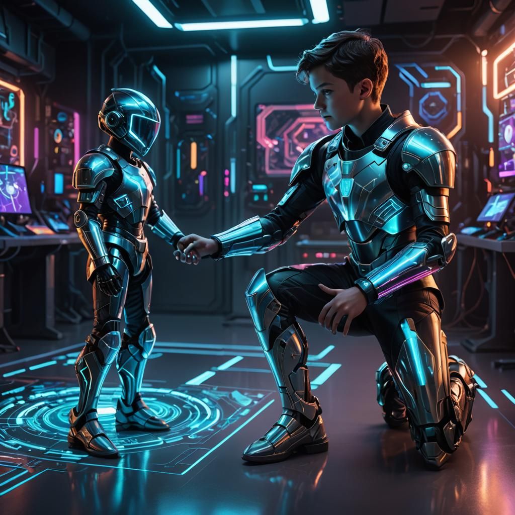 Year 3024 : boys are still playing with Knights in armor  by @moowokuorn