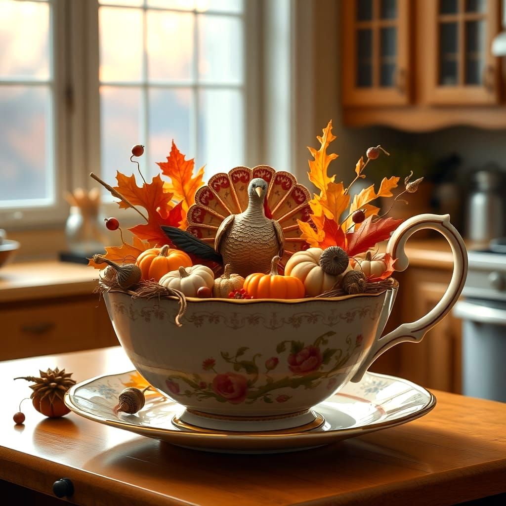 Pumpkin Spice Teacup