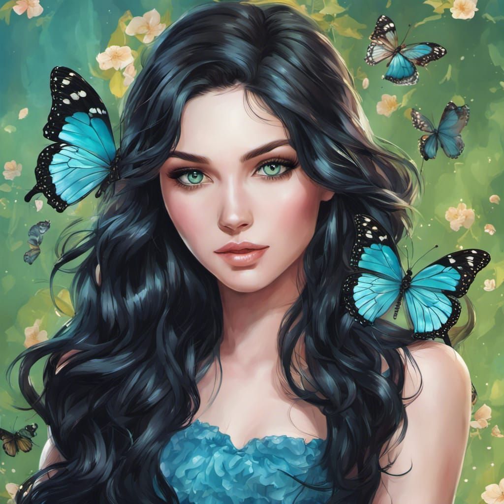 Butterfly princess - AI Generated Artwork - NightCafe Creator