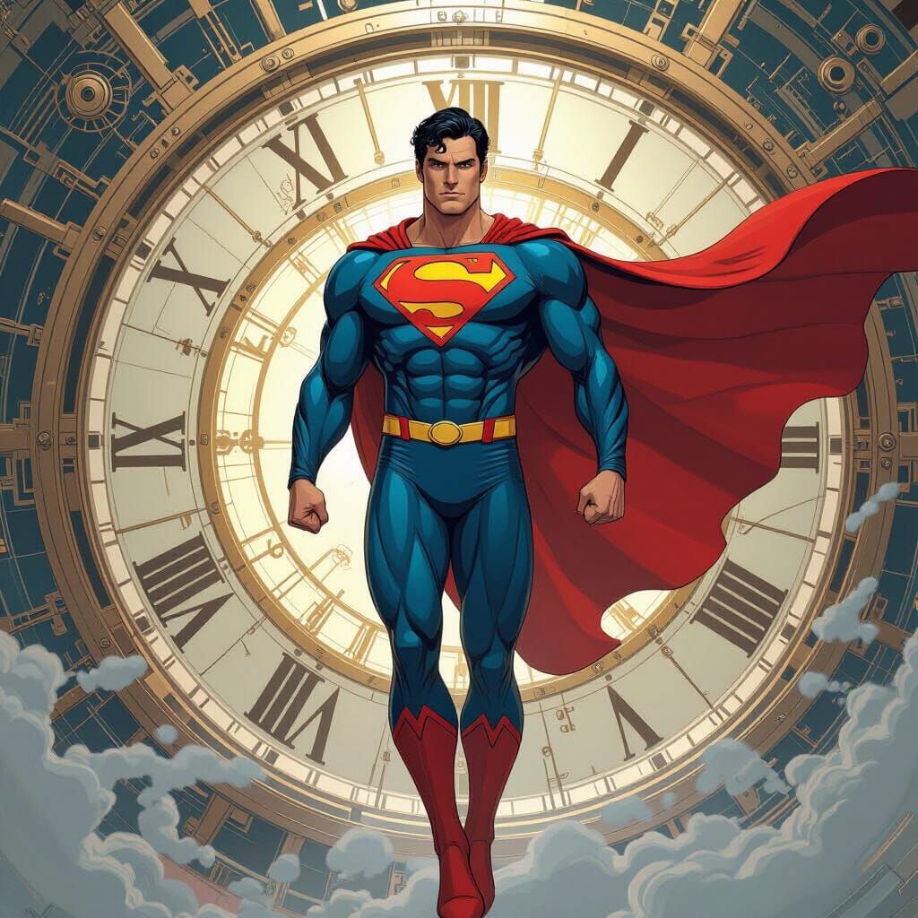 Superman , the time bender, is changing the past