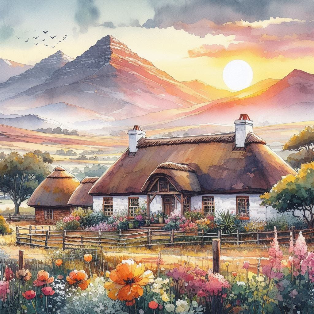 Farmstead Watercolour #3