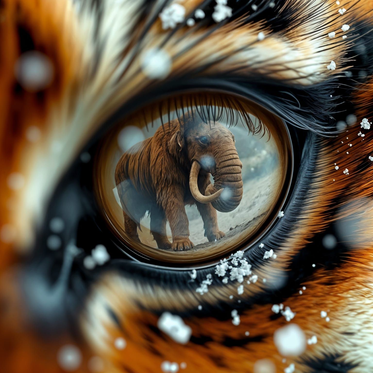 The next meal of the sabre-toothed tiger  by @ArtColai