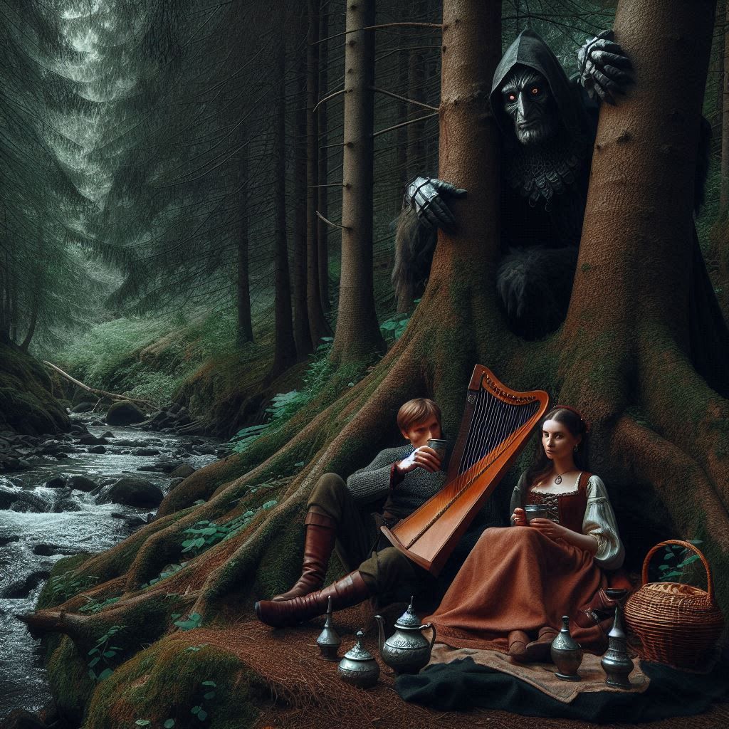 a "hidebehind" of American folklore in medieval Ireland