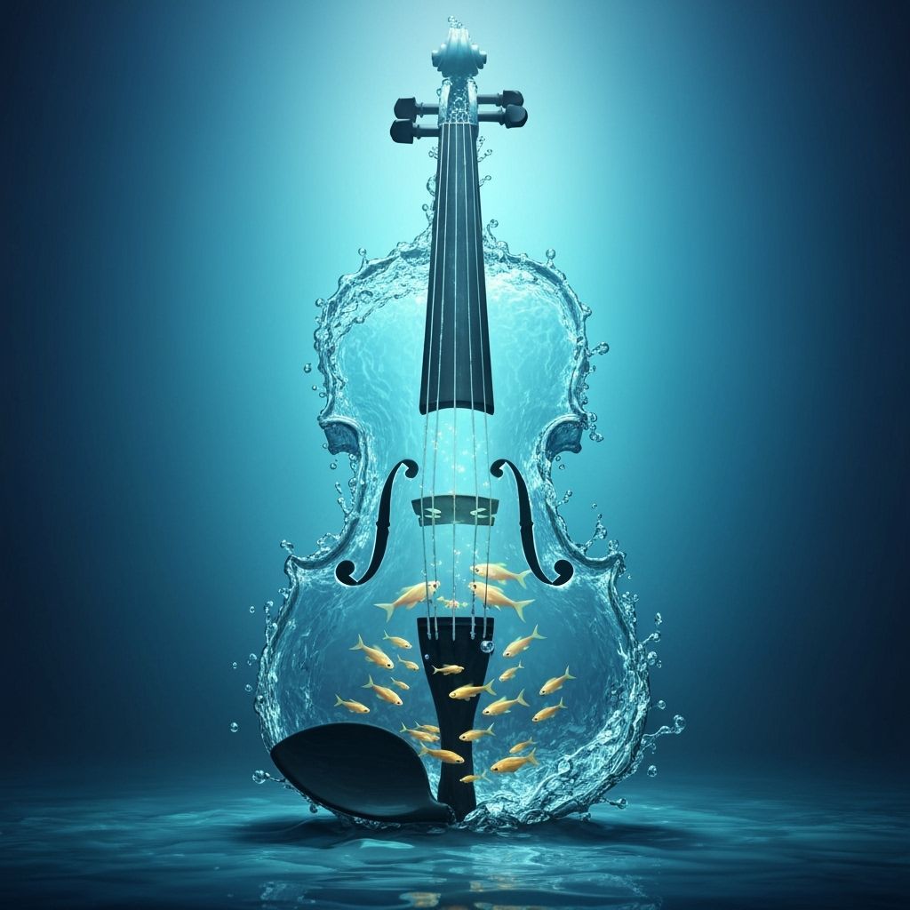 Watery Violin of water  by @gits--