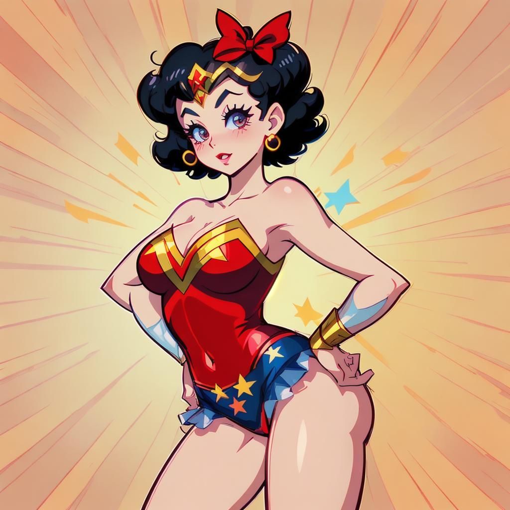 Betty Boop Wonder woman