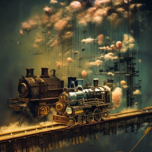 Trains. - Ai Generated Artwork - Nightcafe Creator