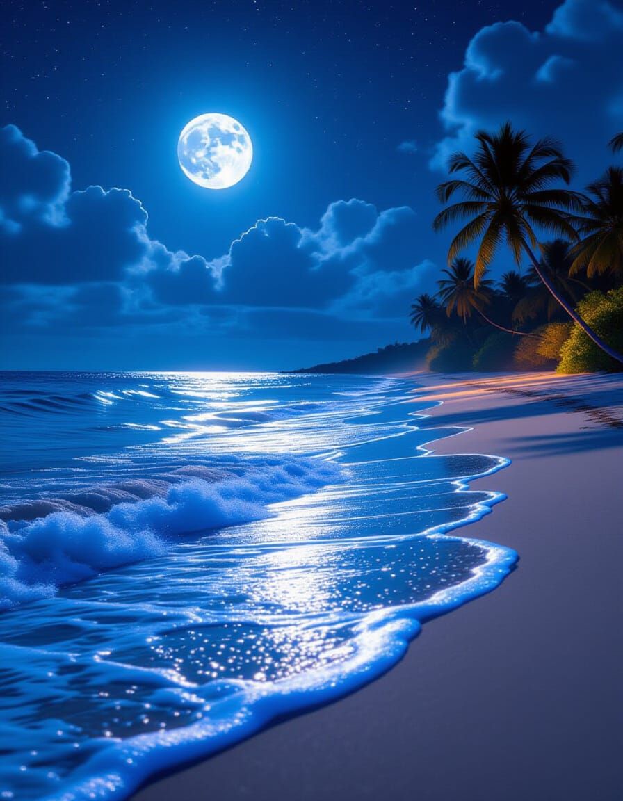 “The ocean spoke in light, not sound.”  by @Percy