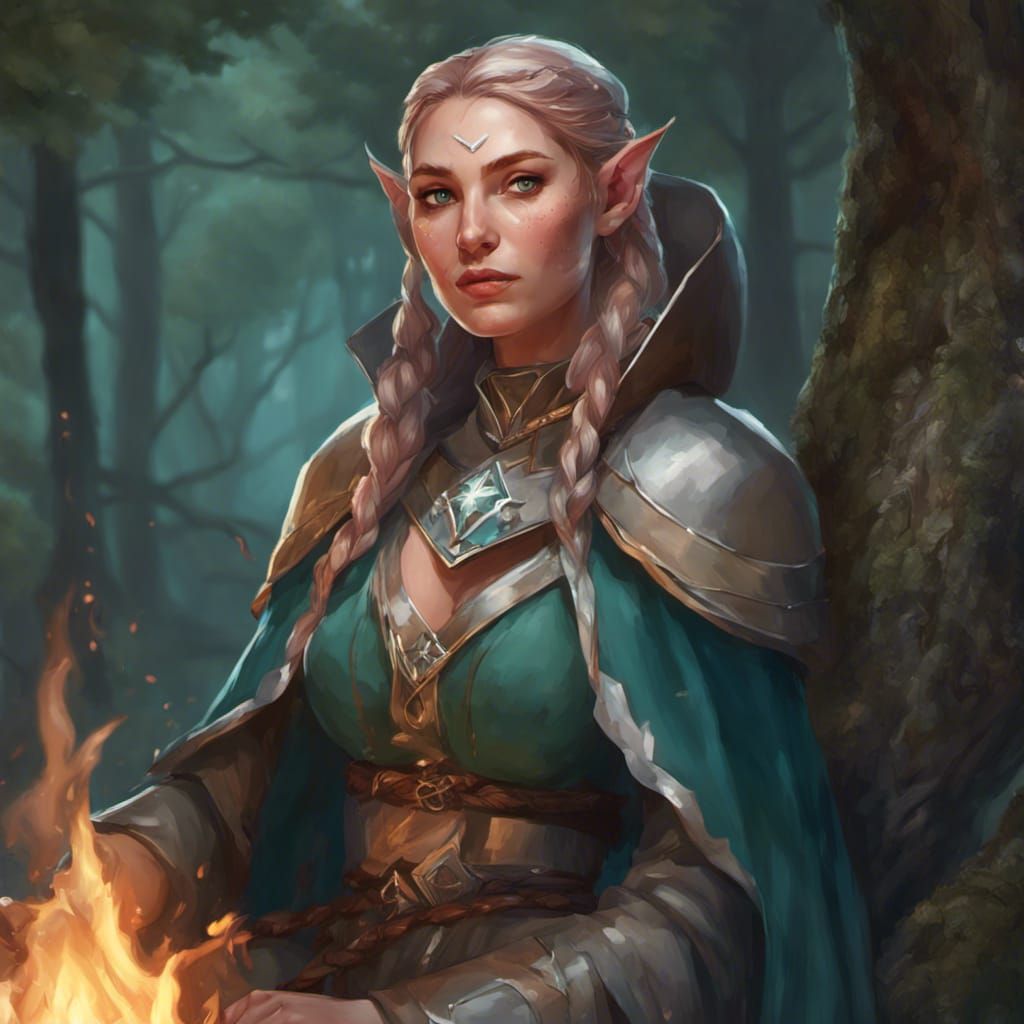 Female Elf Cleric - AI Generated Artwork - NightCafe Creator