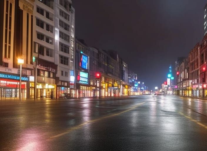 night in the city