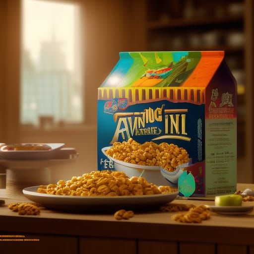 An evil cereal box by awwChang, CGSociety, Illumination, Lou...