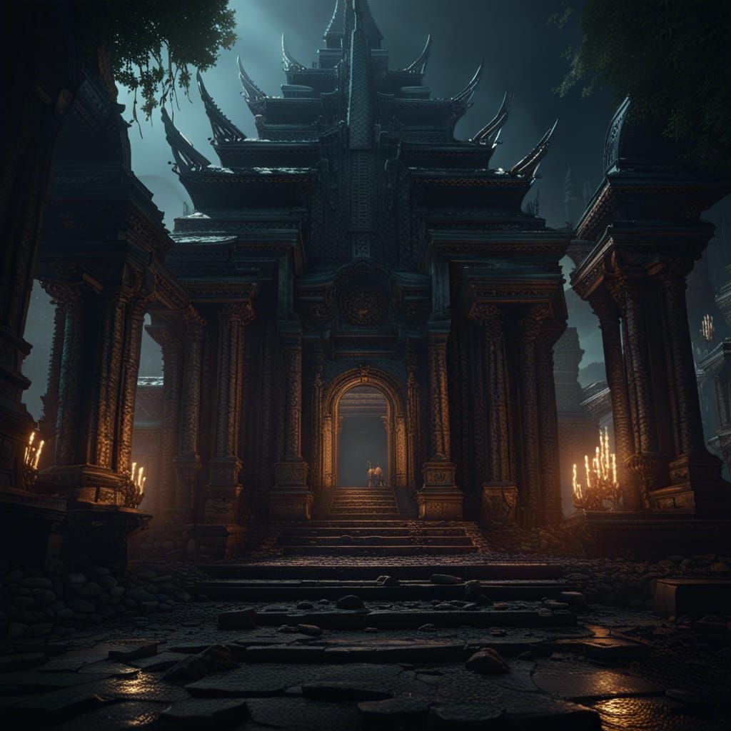 Land of the Lost : Kong Temple - AI Generated Artwork - NightCafe Creator