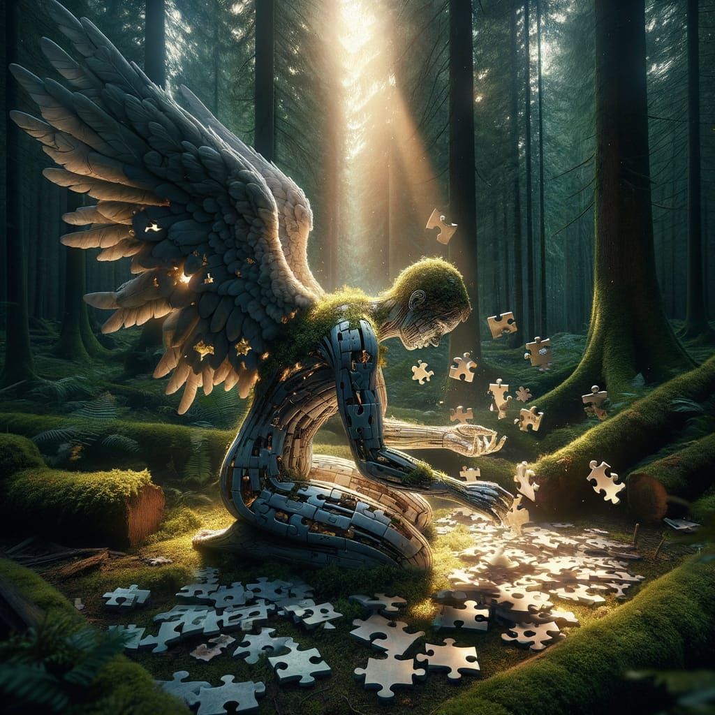 Broken angel  by @SleepySnow