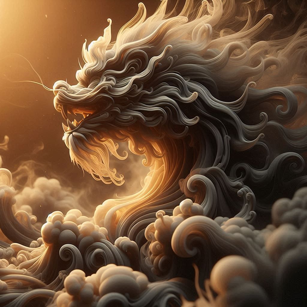 Smoke Dragon  by @Arrelie