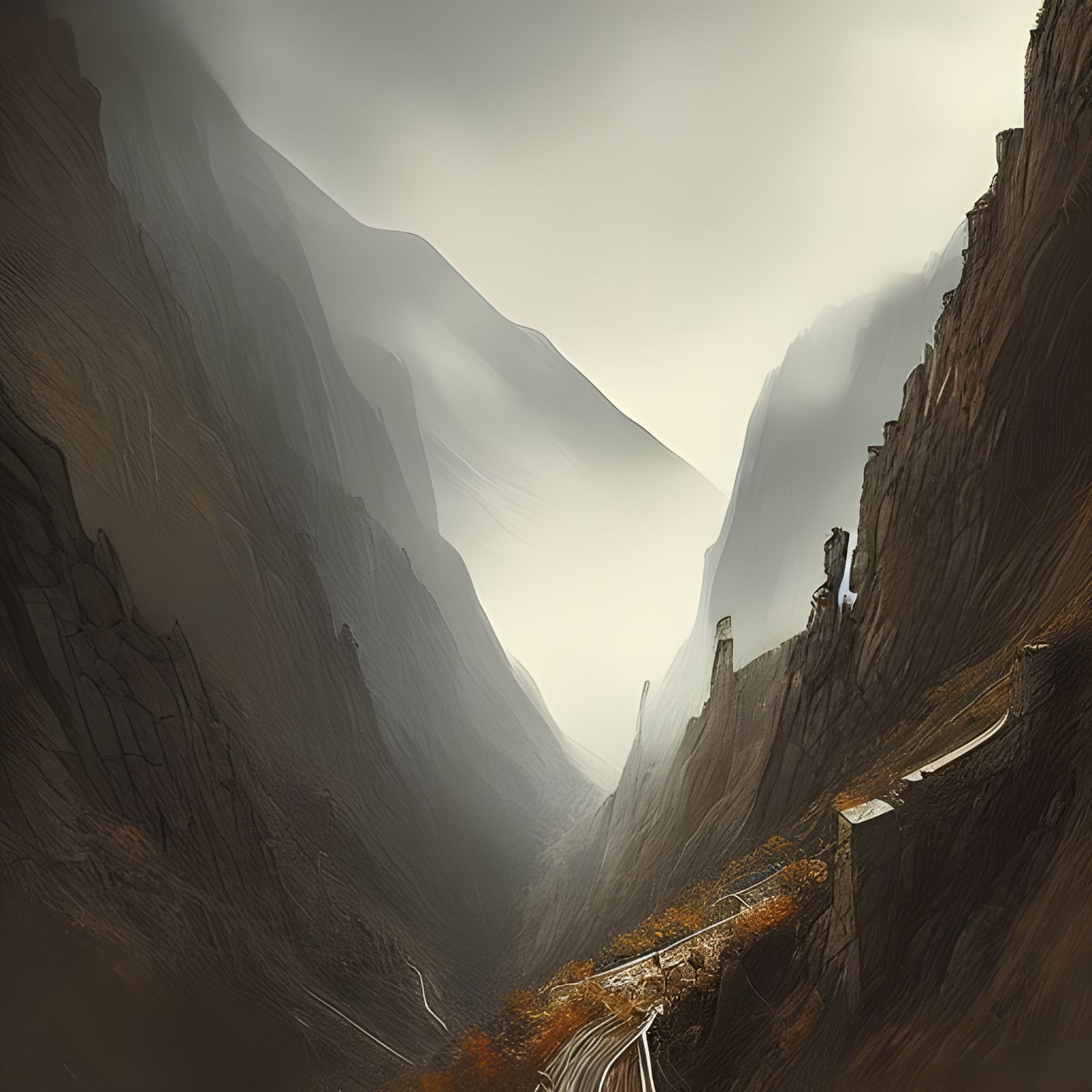 mountain wall