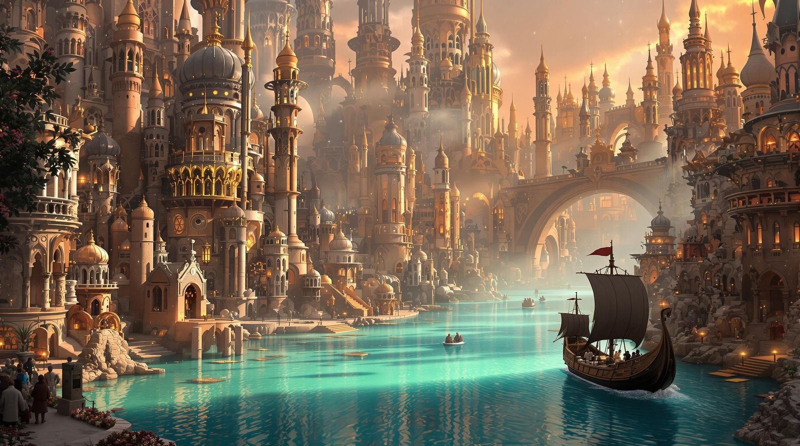 Portal into a Shimmering Dreamscape  by @Textured Color