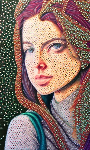 KineticPointillismLolita, Parametric Shimmering Spherical De...